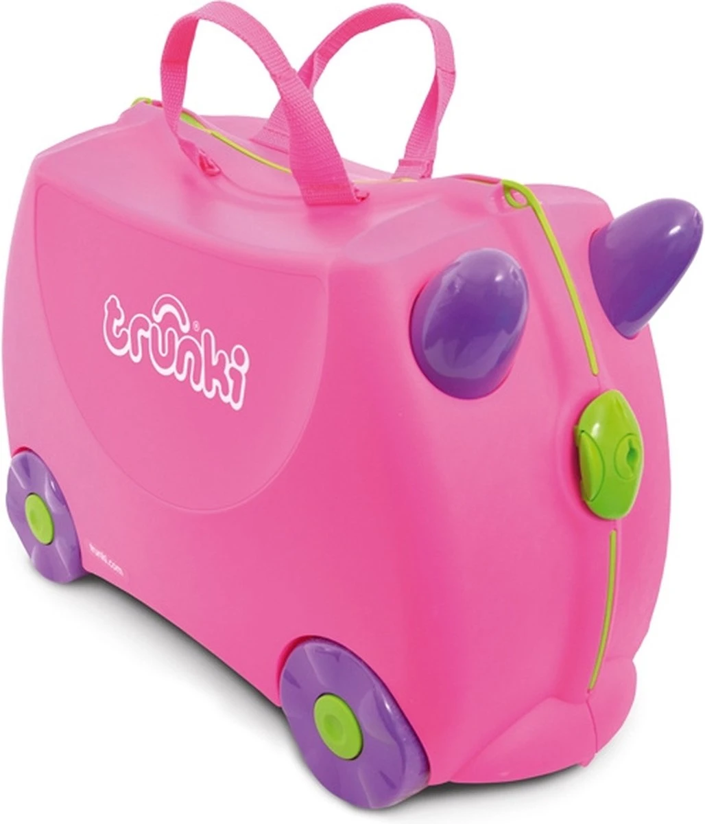 Trunki Ride-On Handbagage Koffer 46 Cm - Trixie 1 Trunki Ride-On Handbagage Koffer 46 Cm - Trixie