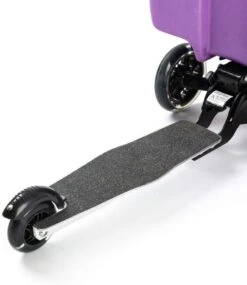 Kinderstep | Reiskoffer Met Wielen - FDBW - Koffer Kinderen | Paarse Eenhoorn | Step Met 3 Wielen - Bouncy Box 50 Kilo 40x20x25 Cm + Nekkussen Vliegtuig -Bagageopslag 1039x1200 1