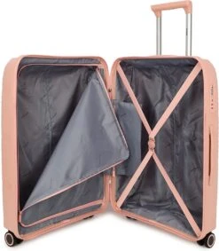 Decent EXPLORER PP Trolley 77 Cm - 106 Liter - TSA Slot - Pink -Bagageopslag 1048x1200