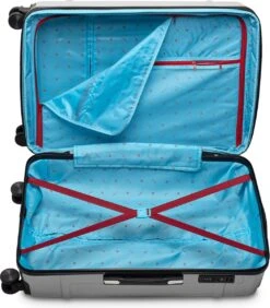 Tesla PC - Reiskoffer - 75 Cm - 4 Wielen - Zilver -Bagageopslag 1052x1200