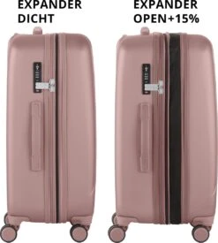 CarryOn Skyhopper Reiskoffer - 68.5cm TSA Trolley Met Expander En OKOBAN - Roze -Bagageopslag 1079x1200 2