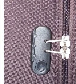 Stoffen Handbagage Koffer 51cm 4 Wielen Trolley - Bruin -Bagageopslag 1086x1200