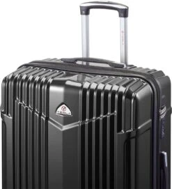 Tesla PC - Reiskoffer - 75 Cm - 4 Wielen - Zwart -Bagageopslag 1092x1200