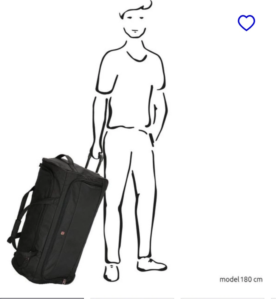 Reistas Weekendtas - Reistas Met Wielen - XL - 100 Liter 6 Reistas Weekendtas - Reistas Met Wielen - XL - 100 Liter - Afbeelding 6