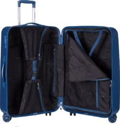 Decent Tranporto-One Medium Koffer - 66 Cm - TSA Slot - Dark Blue -Bagageopslag 1130x1200