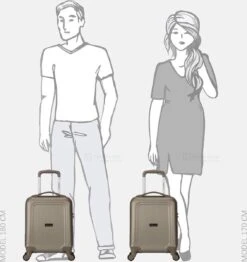 Decent Handbagage Koffer / Trolley / Reiskoffer - 42 Cm - 24 Liter - ABS - Maxi Air - Champagne -Bagageopslag 1132x1200 2