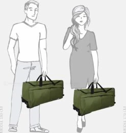 Enrico Benetti Amsterdam 35326 Wieltas M - 72,5 Liter - Olijfgroen -Bagageopslag 1133x1200 3