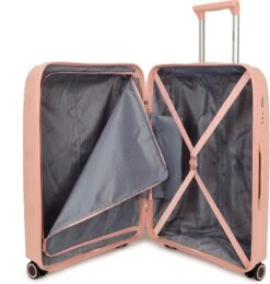 Decent EXPLORER PP Trolley 77 Cm - 106 Liter - TSA Slot - Pink -Bagageopslag 1139x1200