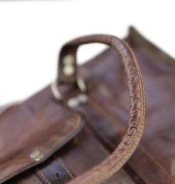 Duffeltas Weekendtas 50 X 24 X 24 Cm - Echte Leder - Cognac Bruin Leder – Reistas - Sporttas -Bagageopslag 1141x1200 1