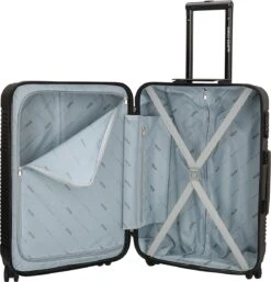 Enrico Benetti Koffer / Trolley / Reiskoffer - 65 X 41 X 25 Cm - 66 Liter - ABS - Maat M - Louisville - Zwart -Bagageopslag 1154x1200