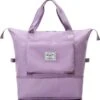 Merkloos Opvouwbare Handbagage Reistas – Opvouwbaar Tot 28 X 18 Cm – Paars