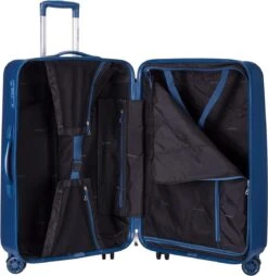 Decent Tranporto-One Medium Koffer - 66 Cm - TSA Slot - Dark Blue -Bagageopslag 1167x1200