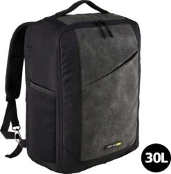 CabinMax Manhatten Reistas– Handbagage 30L - Rugzak – Backpack - 45x36x20cm – Lichtgewicht - Zwart
