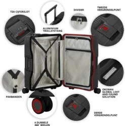 CarryOn Protector Luxe Grote Reiskoffer - Trolley 77cm Met TSA-klikslot - Ultrasterk - Zwart 9 CarryOn Protector Luxe Grote Reiskoffer - Trolley 77cm Met TSA-klikslot - Ultrasterk - Zwart -Bagageopslag 1189x1200 4