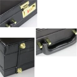 Attachékoffer Zwart - Kunstleer - Documentenkoffer - Attache Koffer Cijferslot - Laptopkoffer - Kantoor Koffer -Bagageopslag 1191x1200
