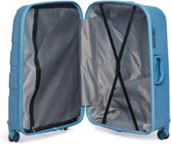 ©TROLLEYZ - Paris No.5 - Reiskoffer - 78cm Met TSA Slot - Dubbele Wielen - 360° Spinners - 100% Polypropyleen - Reiskoffer In Ice Blue -Bagageopslag 1200x1011