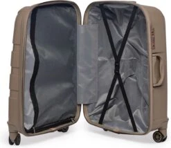 ©TROLLEYZ - Paris No.5 - Reiskoffer - 69cm Met TSA Slot - Dubbele Wielen - 360° Spinners - 100% Polypropyleen - Reiskoffer In Pearl Sand -Bagageopslag 1200x1040 1