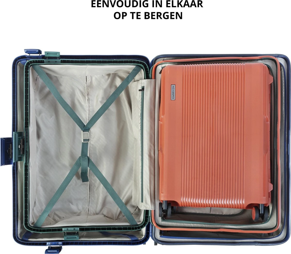 CarryOn Protector Luxe Reiskoffer - Trolley 66cm Met TSA-klikslot En OKOBAN - Ultrasterk - Groen 6 CarryOn Protector Luxe Reiskoffer - Trolley 66cm Met TSA-klikslot En OKOBAN - Ultrasterk - Groen - Afbeelding 6