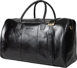 NEGOTIA Delta - Leren Weekendtas - Leren Reistas - Duffel Bag - 100% Luxe Top-Grain Leer - Zwart -Bagageopslag 1200x1068 1