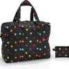 Reisenthel Mini Maxi Touringbag Reistas - Opvouwbaar - 40L - Dots Zwart