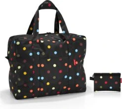 Reisenthel Mini Maxi Touringbag Reistas - Opvouwbaar - 40L - Dots Zwart
