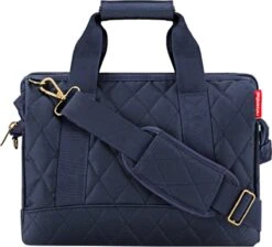 Reisenthel Allrounder M Reistas Sporttas - 18L - Rhombus Midnight Gold Blauw -Bagageopslag 1200x1087 6