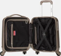 Decent Handbagage Koffer / Trolley / Reiskoffer - 42 Cm - 24 Liter - ABS - Maxi Air - Champagne -Bagageopslag 1200x1093 1