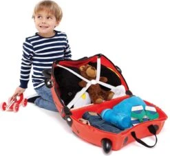 Trunki Ride-On Handbagage Koffer 46 Cm - Lieverheersbeestje Harley -Bagageopslag 1200x1101
