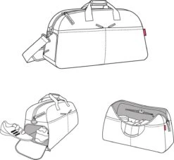 Reisenthel Overnighter Plus Reistas - 50L - Twist Silver Grijs 9 Reisenthel Overnighter Plus Reistas - 50L - Twist Silver Grijs -Bagageopslag 1200x1109 3