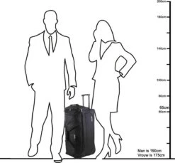 Enrico Benetti Orlando 35303 M Reistas / Sporttas Met Wielen / Wieltas 68 Liter - Zwart -Bagageopslag 1200x1114 18