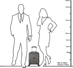 Decent Handbagage Koffer / Trolley / Reiskoffer - 42 Cm - 24 Liter - ABS - Maxi Air - Champagne -Bagageopslag 1200x1114 8