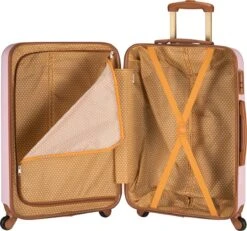 Princess Traveller Trendy Dots - Reiskoffer - Roze - M - 66cm -Bagageopslag 1200x1122