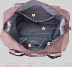 Merkloos Opvouwbare Handbagage Reistas – Opvouwbaar Tot 28 X 18 Cm – Lichtgroen -Bagageopslag 1200x1123 3