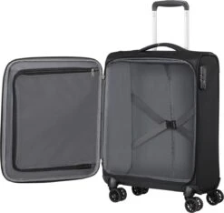 American Tourister Reiskoffer - Crosstrack Spinner 55/20 Tsa (Handbagage) Black/Grey -Bagageopslag 1200x1136 1