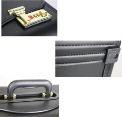 Pilotenkoffer Zonder Wiel - Kunstleer Zwart - Grote Piloten Koffer Met Laptopvak En Cijferslot - Kantoor Koffer - Werk Koffer -Bagageopslag 1200x1157 4