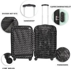 TravelZ Horizon Handbagagekoffer - 54cm Handbagage Trolley Met Gevoerde Binnenkant - Mint -Bagageopslag 1200x1169