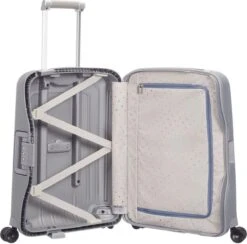 Samsonite Reiskoffer - S'CURE SPINNER 55/20 (Handbagage) Zilverkleurig 14 Samsonite Reiskoffer - S'CURE SPINNER 55/20 (Handbagage) Zilverkleurig -Bagageopslag 1200x1185 1