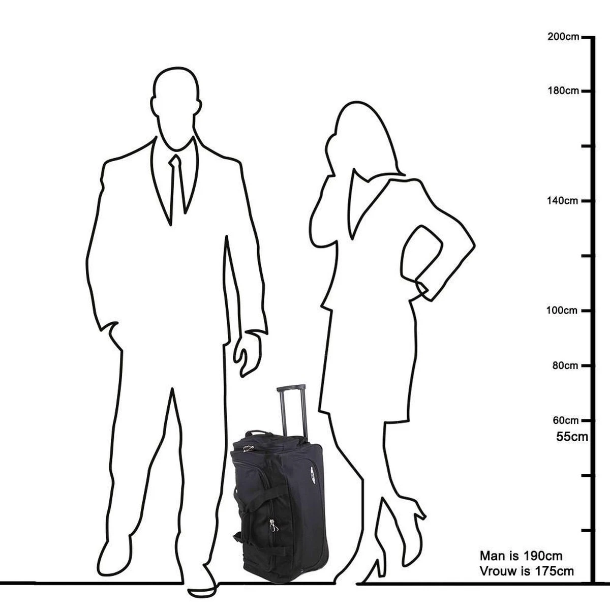 Enrico Benetti Orlando 35304 S Reistas / Sporttas Met Wielen 47 Liter - Zwart 10 Enrico Benetti Orlando 35304 S Reistas / Sporttas Met Wielen 47 Liter - Zwart - Afbeelding 10