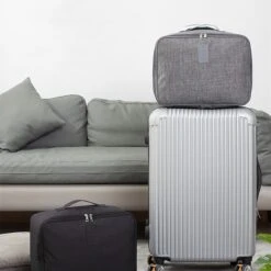 Merkloos TDR-Organiser Opbergtas-reistas Handbagage -Luxe Organizer Voor Kleren En Toiletartikelen -Grijs -Bagageopslag 1200x1200 1064