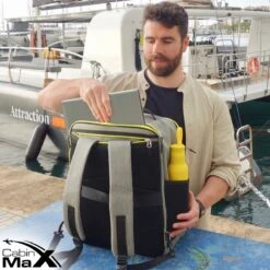 CabinMax Manhatten Reistas– Handbagage 30L - Rugzak – Backpack - 45x36x20cm – Lichtgewicht - Zwart -Bagageopslag 1200x1200 1071