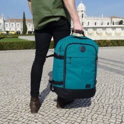 CabinMax Metz Reistas– Handbagage 44L- Rugzak – Schooltas - Backpack 55x40x20cm – Lichtgewicht - Vintage Teal (MZ V-TL) -Bagageopslag 1200x1200 1097