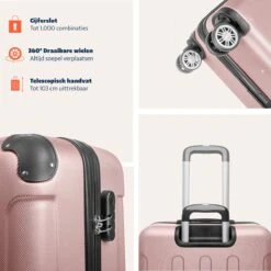 TRVLMORE Koffer - Handbagage - 54x36x20cm - 38L - Roségoud 19 TRVLMORE Koffer - Handbagage - 54x36x20cm - 38L - Roségoud -Bagageopslag 1200x1200 112