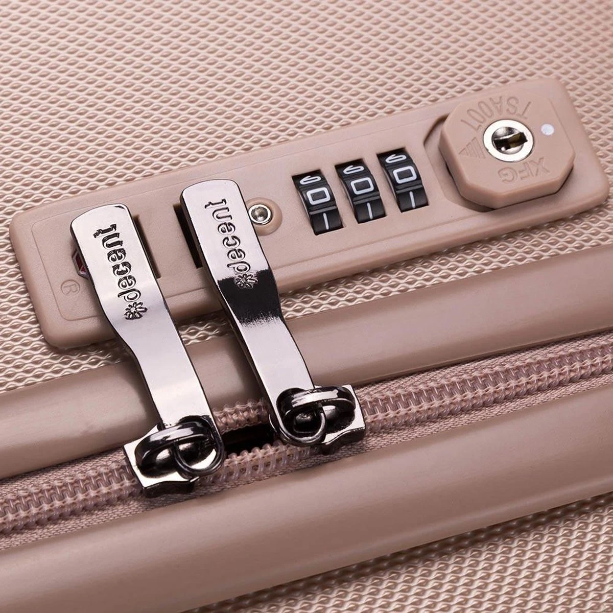 Decent Tranporto-One Handbagage Koffer 55 Cm - Zalmroze 8 Decent Tranporto-One Handbagage Koffer 55 Cm - Zalmroze - Afbeelding 8