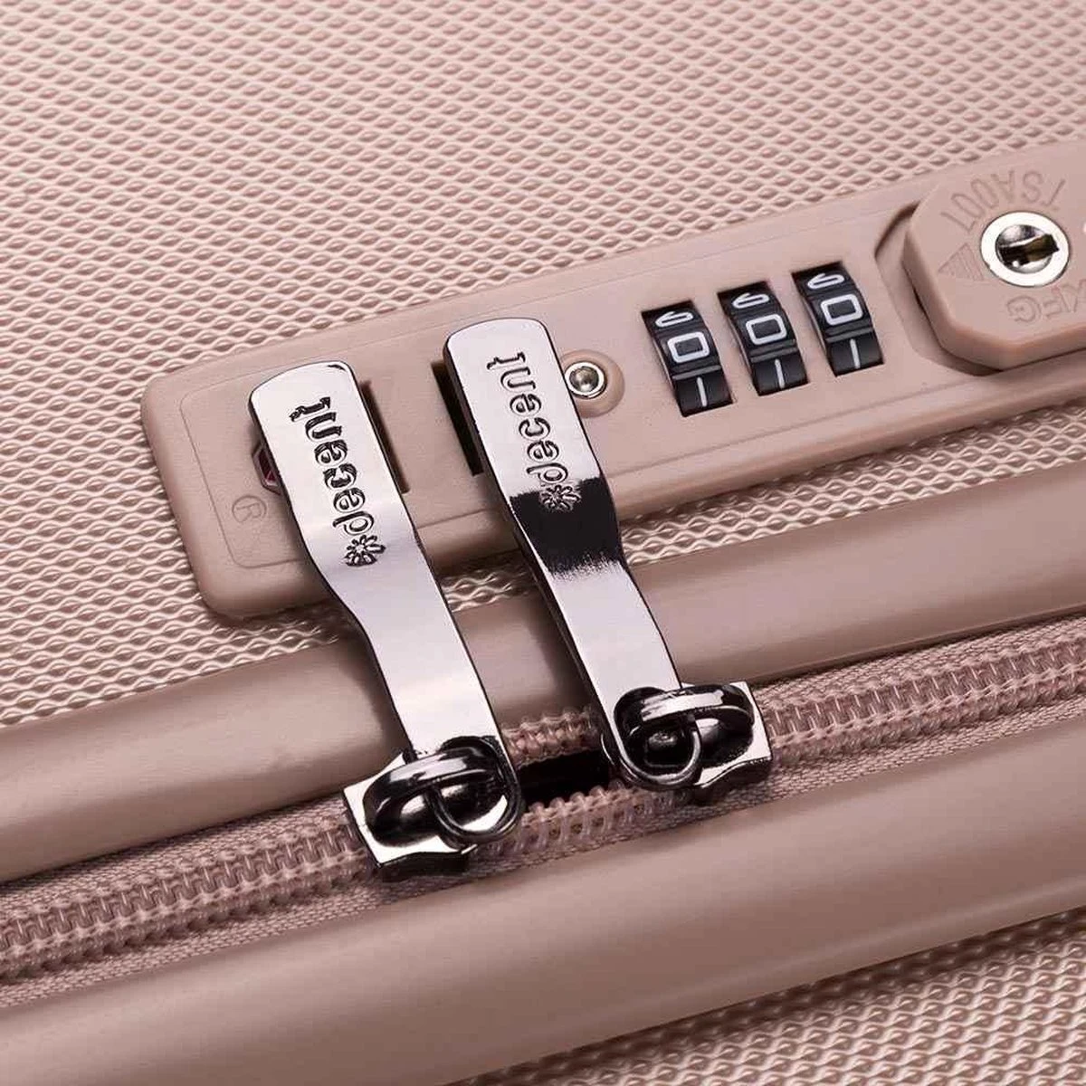 Decent Tranporto-One Handbagage Koffer 55 Cm - Zalmroze 9 Decent Tranporto-One Handbagage Koffer 55 Cm - Zalmroze - Afbeelding 9