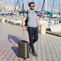 CabinMax Handbagage Koffer - Trolley 35L - Harde Reiskoffer - 55x35x20cm - Groot Capaciteit - Endless Sea -Bagageopslag 1200x1200 170