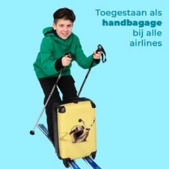 NoBoringSuitcases.com® Koffer - Slak - Helm - Racen - Kinderen - Past Binnen 55x40x20 Cm En 55x35x25 Cm - Handbagage - Trolley - Fotokoffer - Cabin Size - Print -Bagageopslag 1200x1200 204