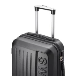 Swiss - Lausanne Handbagage Koffer 55x40x25 Cm - 4 Wielen - TSA-cijferslot - Zwart -Bagageopslag 1200x1200 26