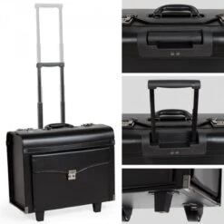 Tectake Business - Pilotenkoffer - 43 Cm - Zwart -Bagageopslag 1200x1200 301