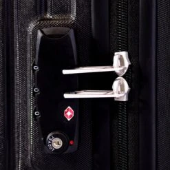 ©TROLLEYZ - Florence No.7 - Trolley - 55cm Met TSA Slot - Dubbele Wielen - 360° Spinners - 100% ABS - Handbagage Koffer In Night Black -Bagageopslag 1200x1200 306