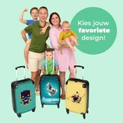 NoBoringSuitcases.com® Koffer - Koe - Ballet - Rok - Portret - Dieren - Trolley Op Wieltjes - Handbagagekoffer - Past Binnen 55x40x20 Cm En 55x35x25 Cm - Reiskoffer -Bagageopslag 1200x1200 359